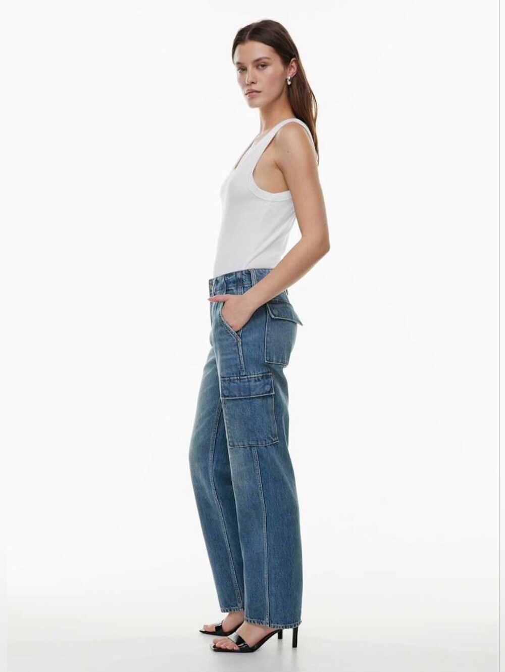 aritzia 90's edie lo-rise cargo Denim Forum